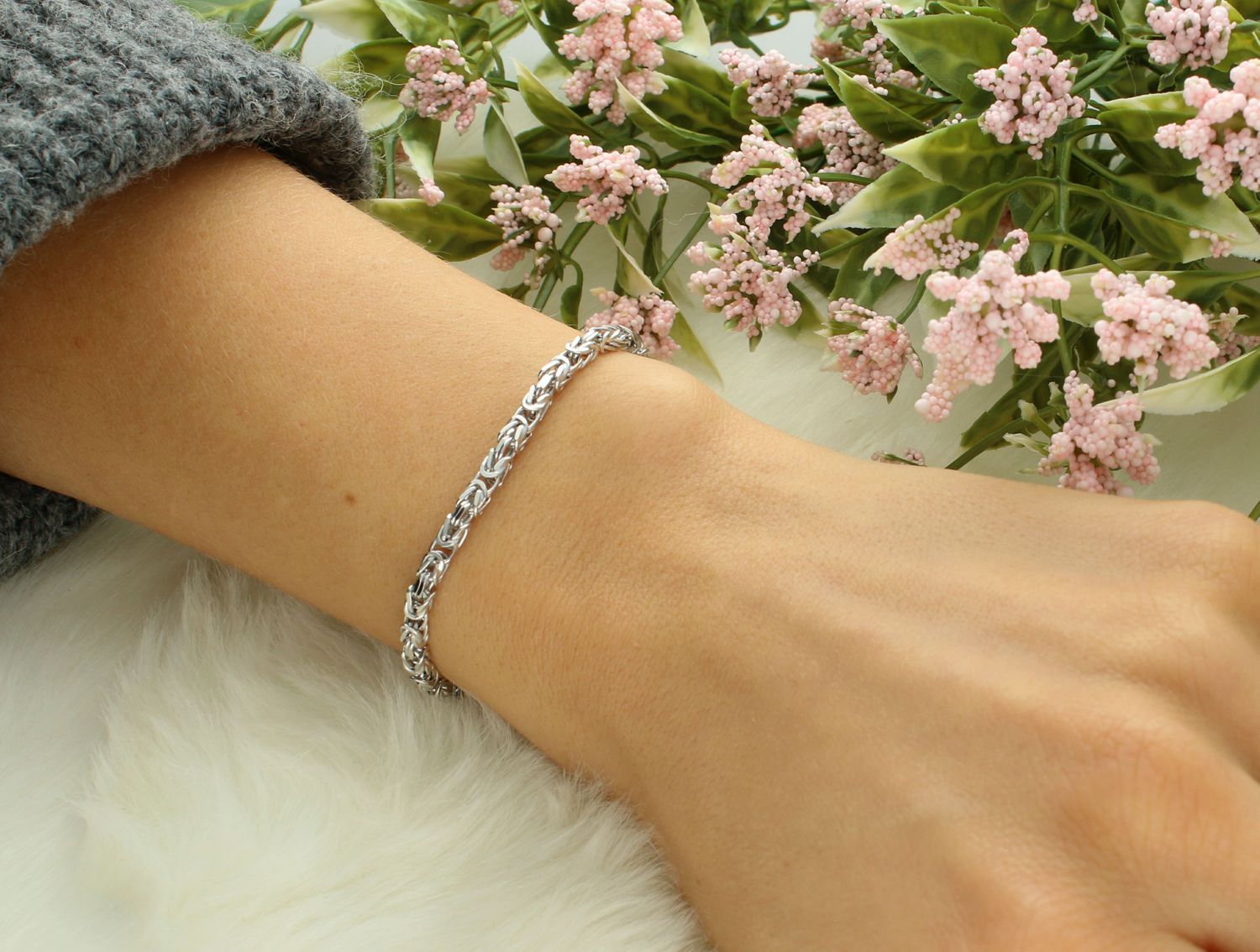 Srebrna bransoletka 925 splot królewski 2,7 mm DIA-BRA-12522R-925 2,7mm.jpg